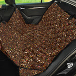 Brown (NOT Real) Glitter Print Pet Car Back Seat Cover