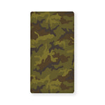 Brown Green Camouflage Print Baby Crib Sheet