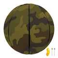 Brown Green Camouflage Print Basketball