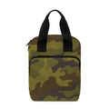 Brown Green Camouflage Print Bible Tote Bag
