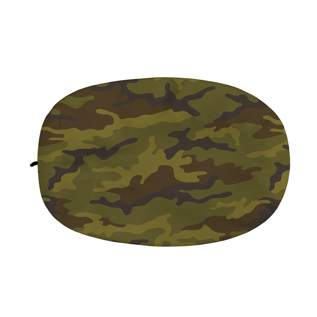 Brown Green Camouflage Print Car Side Mirror Covers