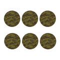 Brown Green Camouflage Print Coaster Set