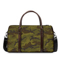 Brown Green Camouflage Print Duffel Bag