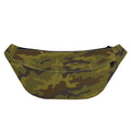 Brown Green Camouflage Print Fanny Pack