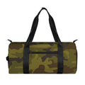 Brown Green Camouflage Print Gym Bag