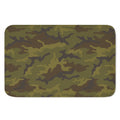 Brown Green Camouflage Print Indoor Door Mat