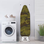 Brown Green Camouflage Print Ironing Board Cover
