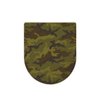Brown Green Camouflage Print Toilet Lid Cover