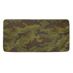 Brown Green Camouflage Print Towel