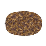 Brown Hawaiian Camo Flower Pattern Print Car Side Mirror Covers