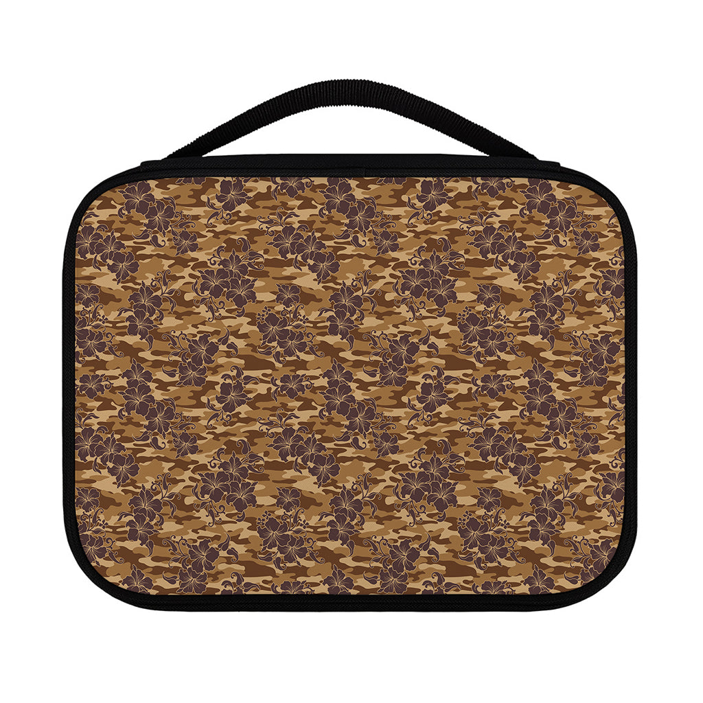 Brown Hawaiian Camo Flower Pattern Print Classic Bible Case