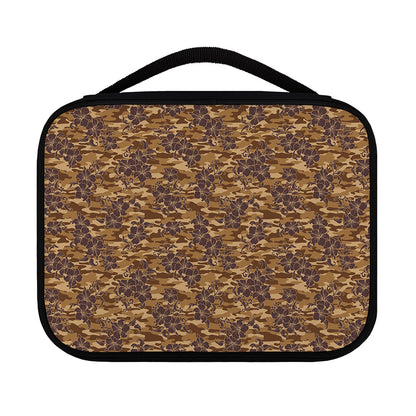 Brown Hawaiian Camo Flower Pattern Print Classic Bible Case