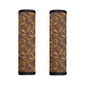 Brown Hawaiian Camo Flower Pattern Print Handle Covers