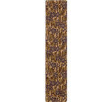 Brown Hawaiian Camo Flower Pattern Print Table Runner