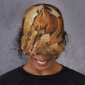 Brown Horse Painting Print Baseball Cap