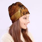 Brown Horse Painting Print Beanie