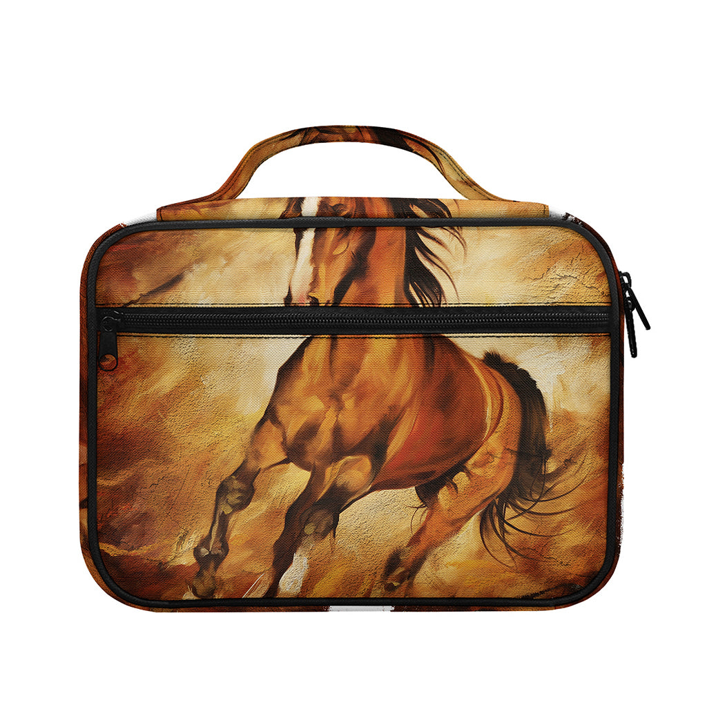 Brown Horse Painting Print Briefcase Bible Bag