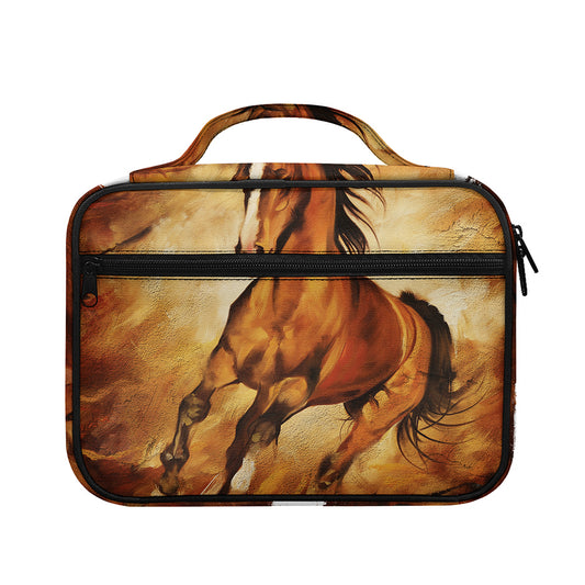 Brown Horse Painting Print Briefcase Bible Bag