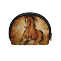 Brown Horse Painting Print Coin Purse