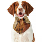 Brown Horse Painting Print Dog Bandana