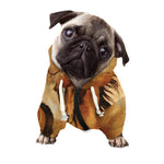 Brown Horse Painting Print Dog Zip Up Hoodie