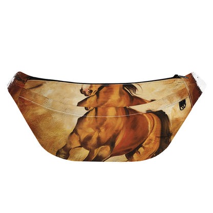 Brown Horse Painting Print Fanny Pack