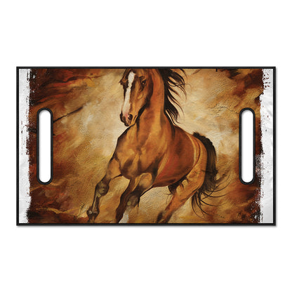 Brown Horse Painting Print Golf Cart Seat Cover