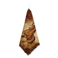 Brown Horse Painting Print Hand Towel