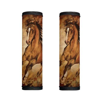 Brown Horse Painting Print Handle Covers