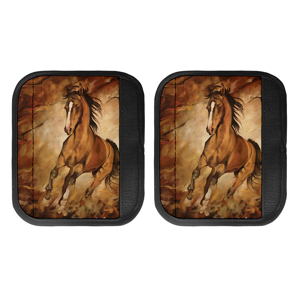 Brown Horse Painting Print Handle Covers