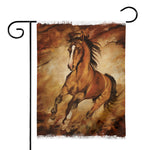 Brown Horse Painting Print House Flag