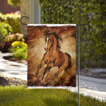 Brown Horse Painting Print House Flag