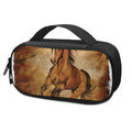 Brown Horse Painting Print Portable Cooler Travel Case