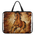 Brown Horse Painting Print Laptop Sleeve With Handle