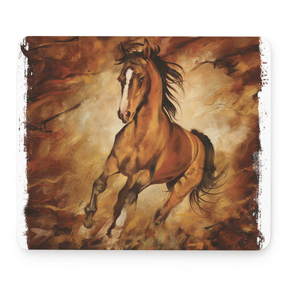 Brown Horse Painting Print Mouse Pad