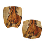 Brown Horse Painting Print Office Chair Cover