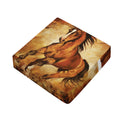 Brown Horse Painting Print Outdoor Seat Cushion Cover