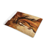 Brown Horse Painting Print Pet Cooling Mat Cover