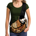 Brown Horse Painting Print Pet Sling Carrier