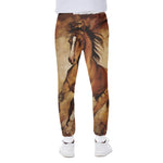 Brown Horse Painting Print Scuba Joggers