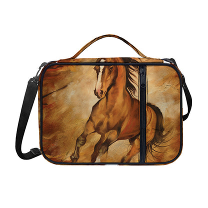 Brown Horse Painting Print Shoulder Strap Bible Bag