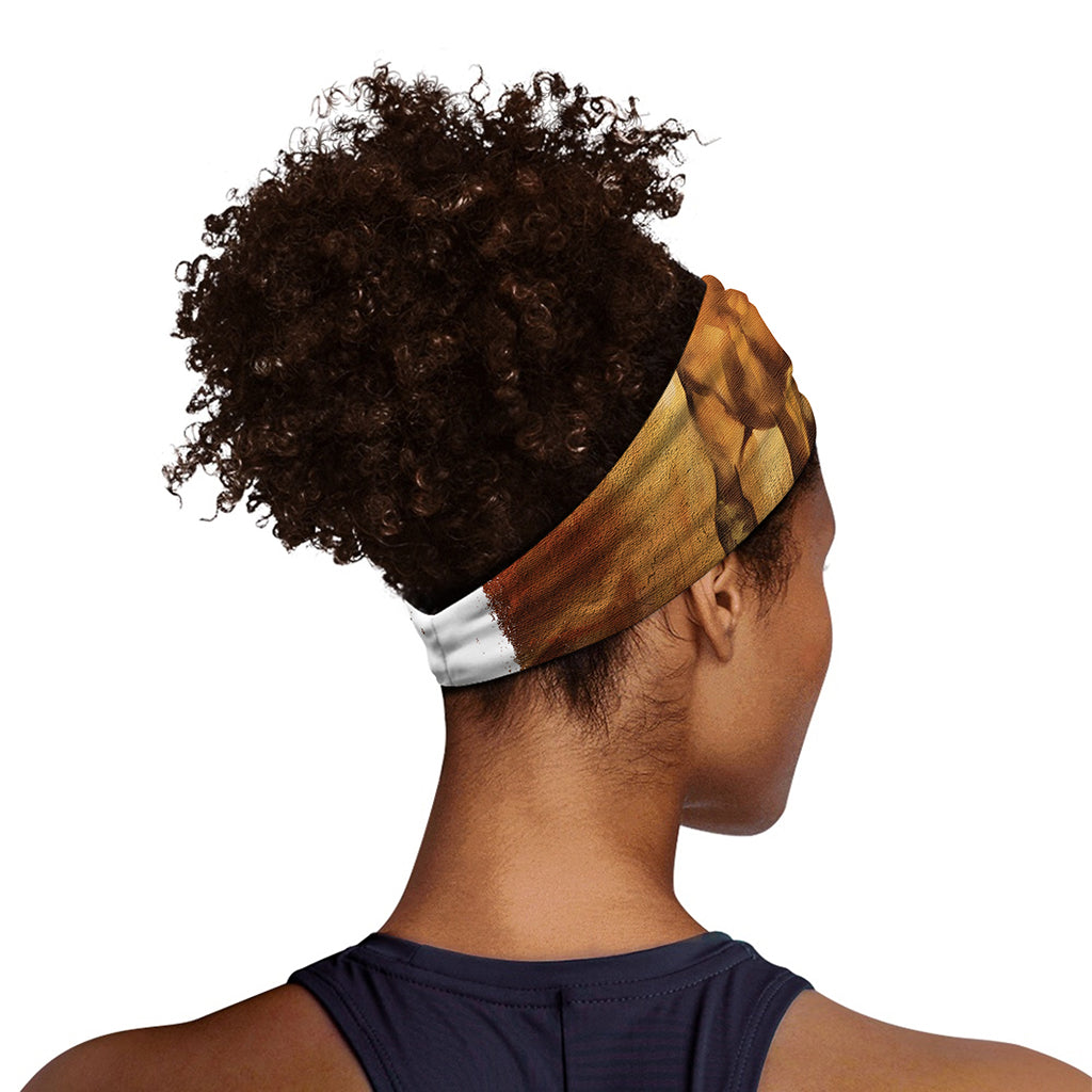Brown Horse Painting Print Sports Headband