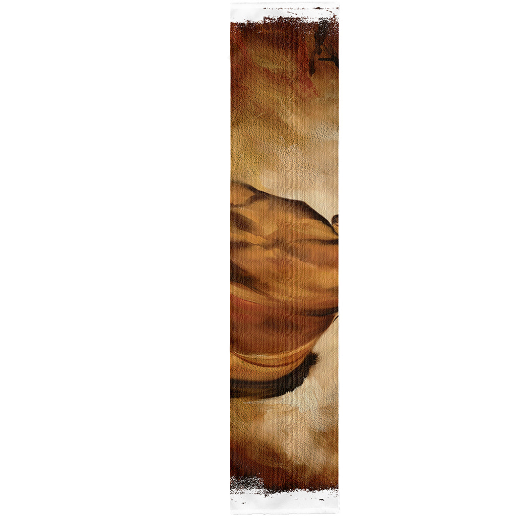 Brown Horse Painting Print Table Runner