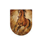 Brown Horse Painting Print Toilet Lid Cover
