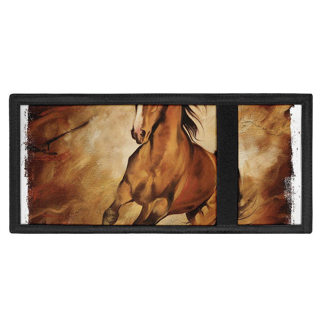 Brown Horse Painting Print Trifold Wallet