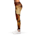 Brown Horse Painting Print Women's Leggings