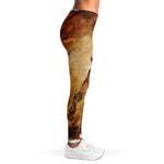 Brown Horse Painting Print Women's Leggings