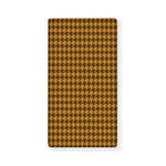 Brown Houndstooth Pattern Print Baby Crib Sheet