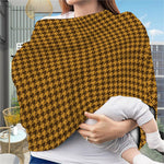 Brown Houndstooth Pattern Print Baby Seat Cover