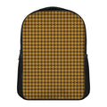 Brown Houndstooth Pattern Print Casual Backpack